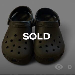 CROCS Classic Clog Kids Size J1 Black